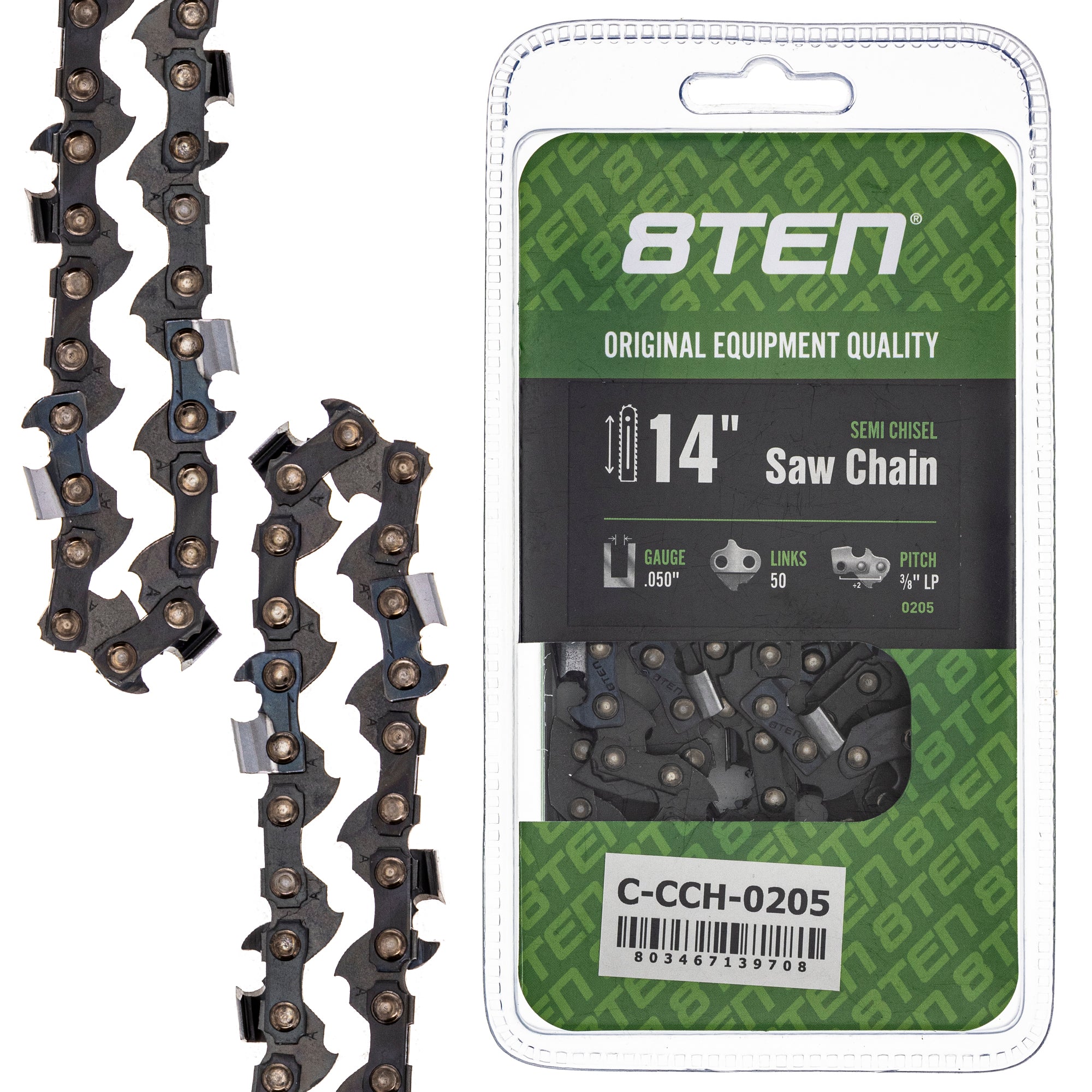 Chainsaw Chain 14 Inch .050 3/8 LP 50DL for zOTHER Oregon OLE MSE MS Mac 8TEN 810-CCC2427H