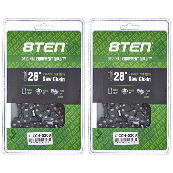 Chainsaw Chain 28 Inch .050 3/8 93DL For Echo | 8TEN