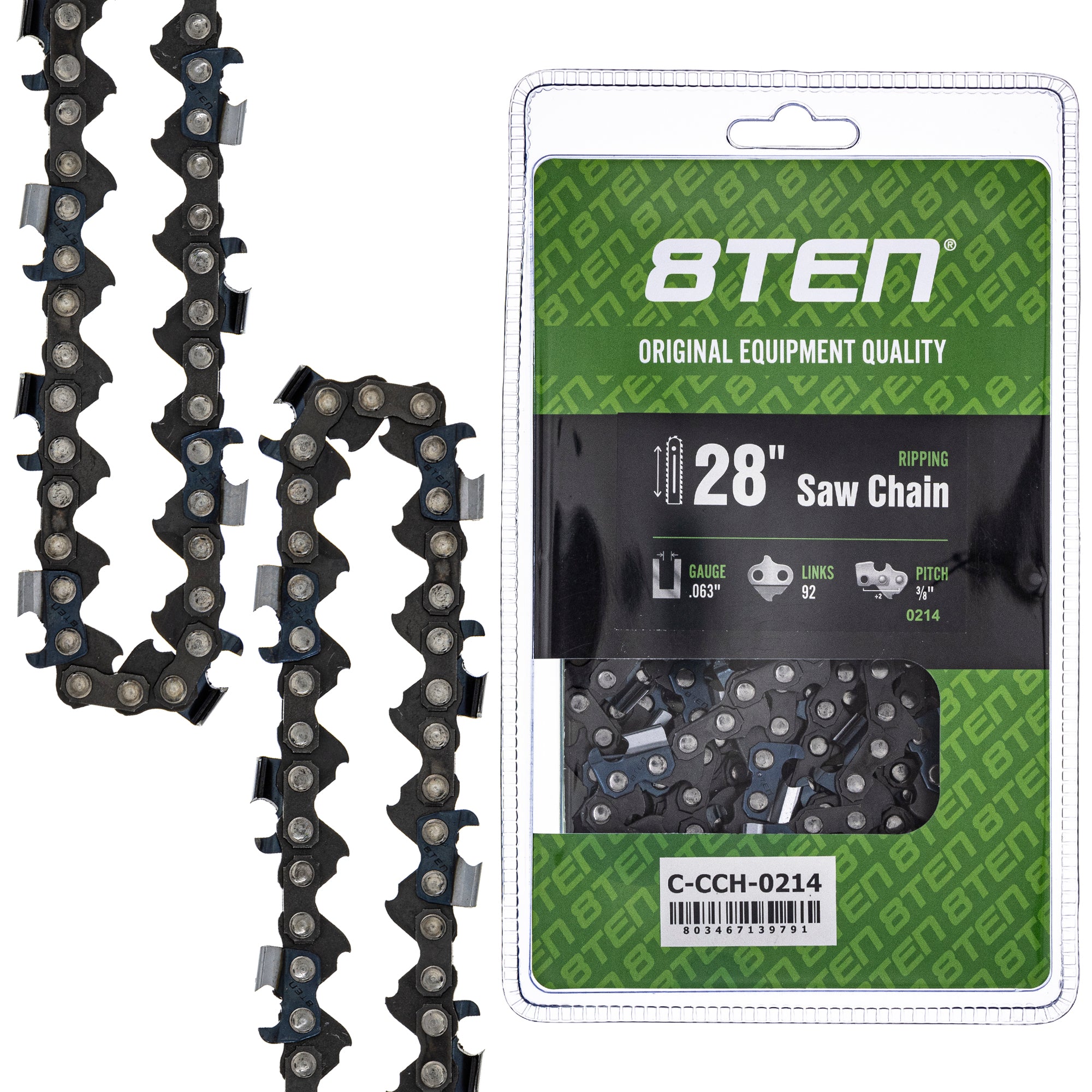 Chainsaw Chain 28 Inch .063 3/8 92DL for zOTHER MS 066 064 056 8TEN 810-CCC2436H