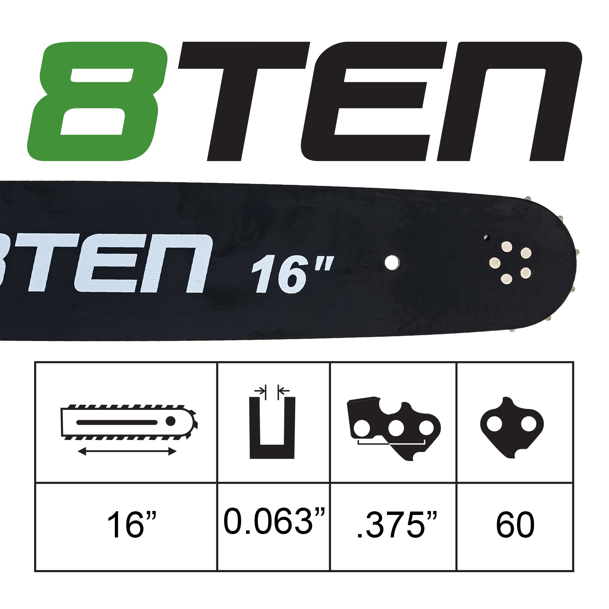 16 さっちんページ Inch 8TEN | 810-CCG2218B For Bar Guide Chainsaw その他