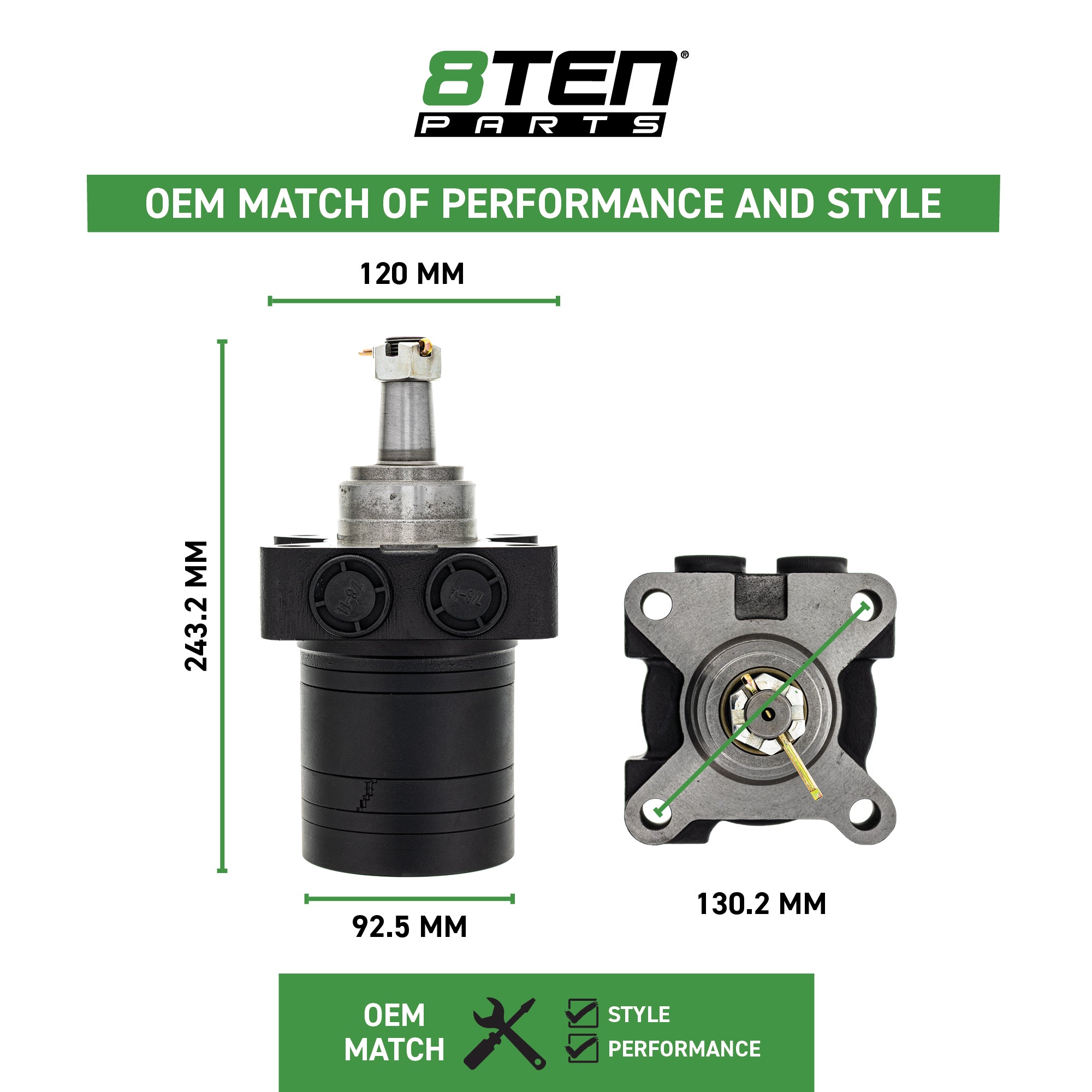 8TEN 519-CHW2227M Hydraulic Wheel Motor for Deere