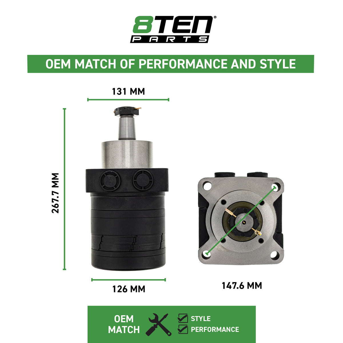 8TEN 519-CHW2229M Hydraulic Wheel Motor for ZT4000 Pro IS500Z
