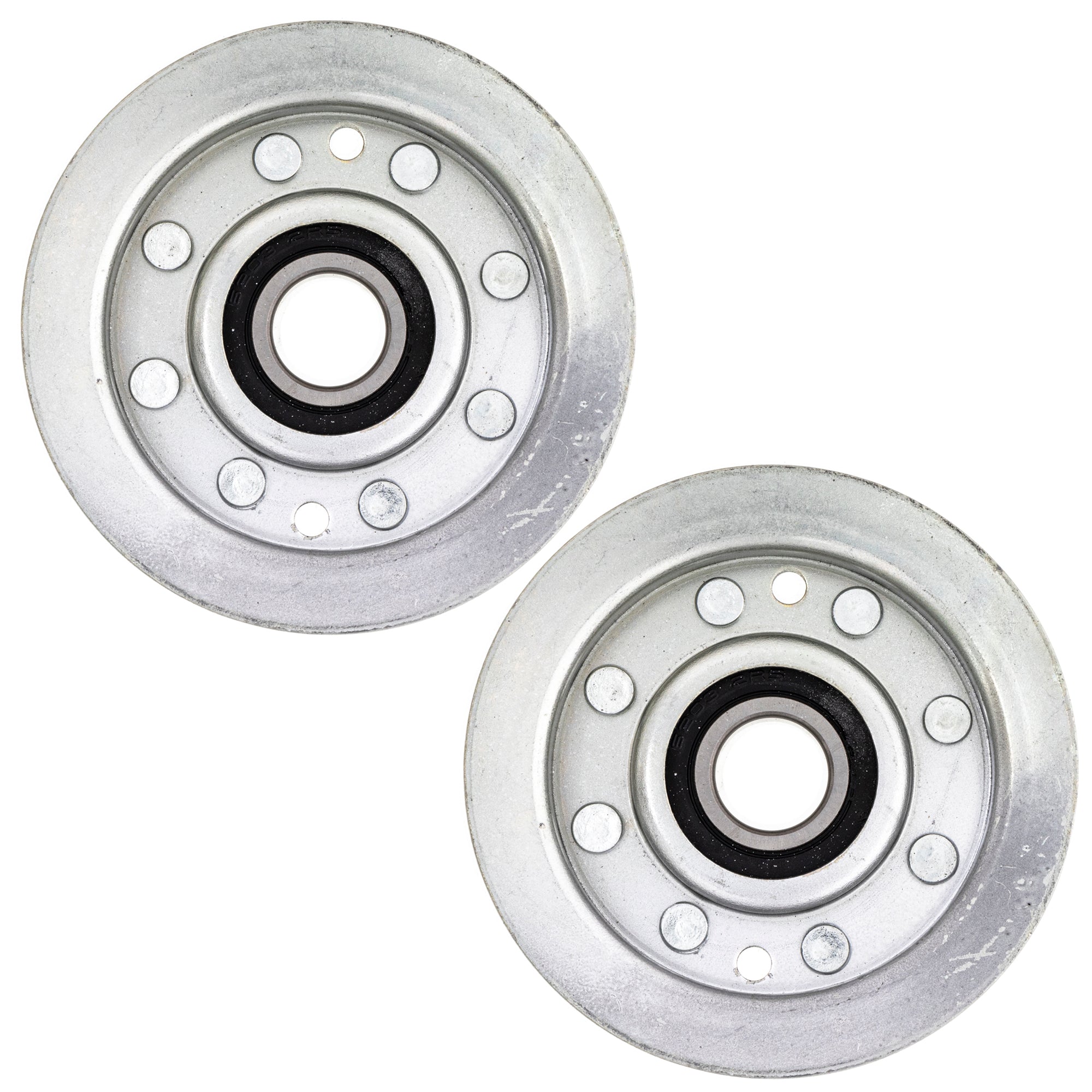 8TEN 810-CID2225L Flat Idler Pulley Set 2-Pack for Stens Oregon MTD