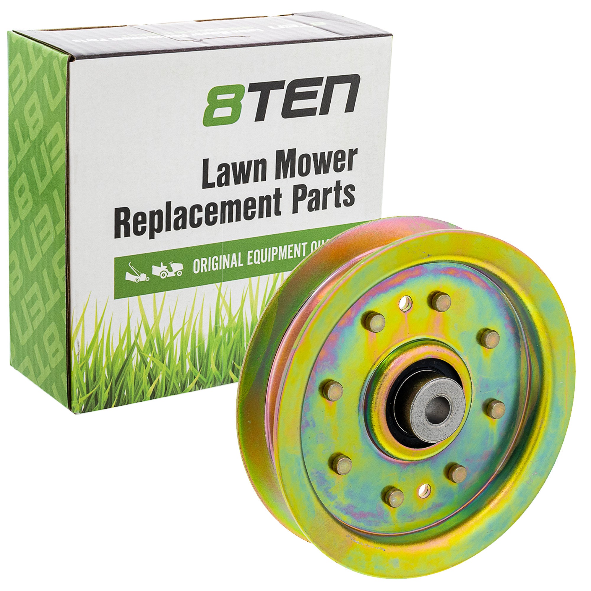 Flat Idler Pulley Set For Cub Cadet Columbia MTD Gold 956-04129 756-04129B 756-04129 753-08171 | 2-PACK