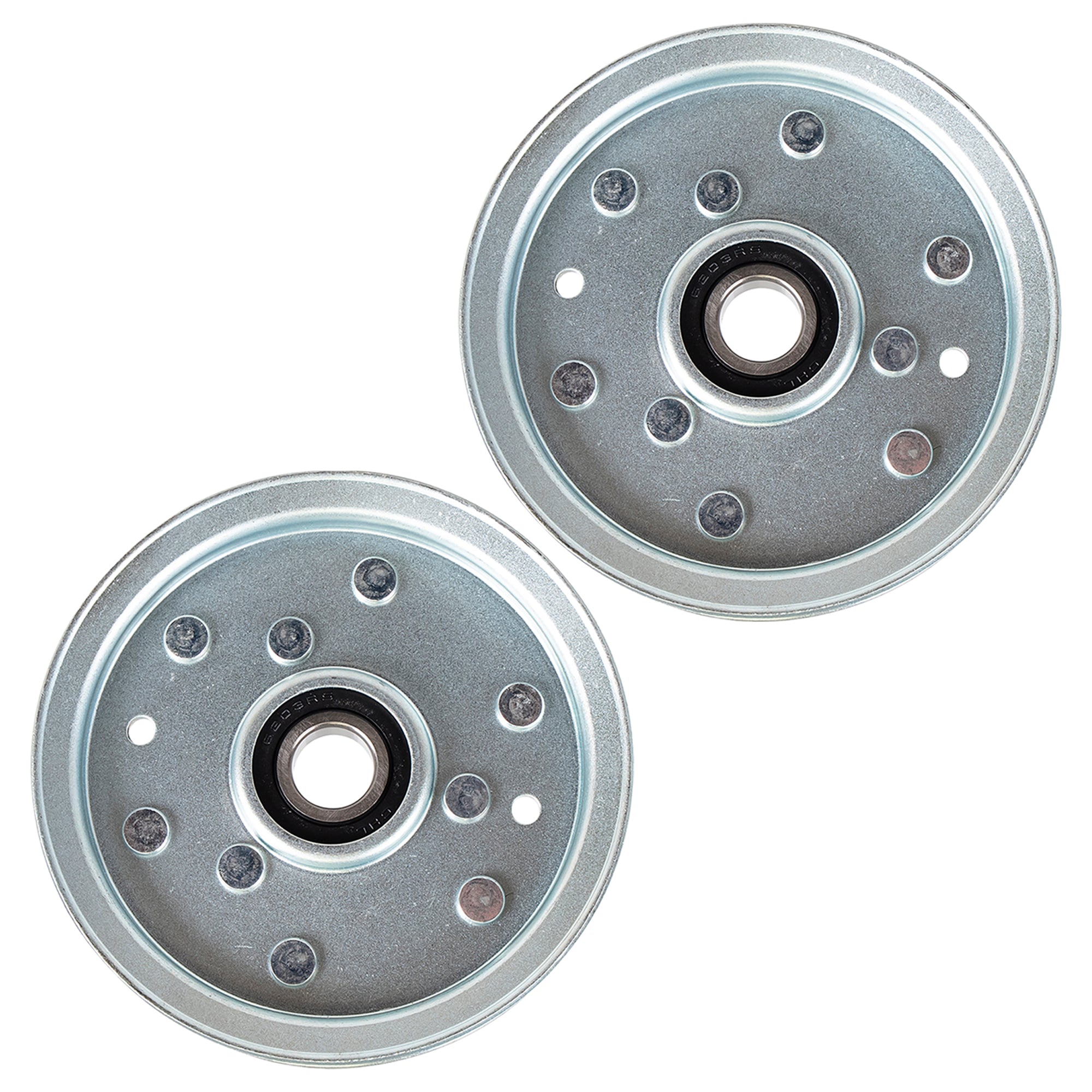 8TEN 810-CID2253L Flat Idler Pulley Set 2-Pack for MTD Cub Cadet