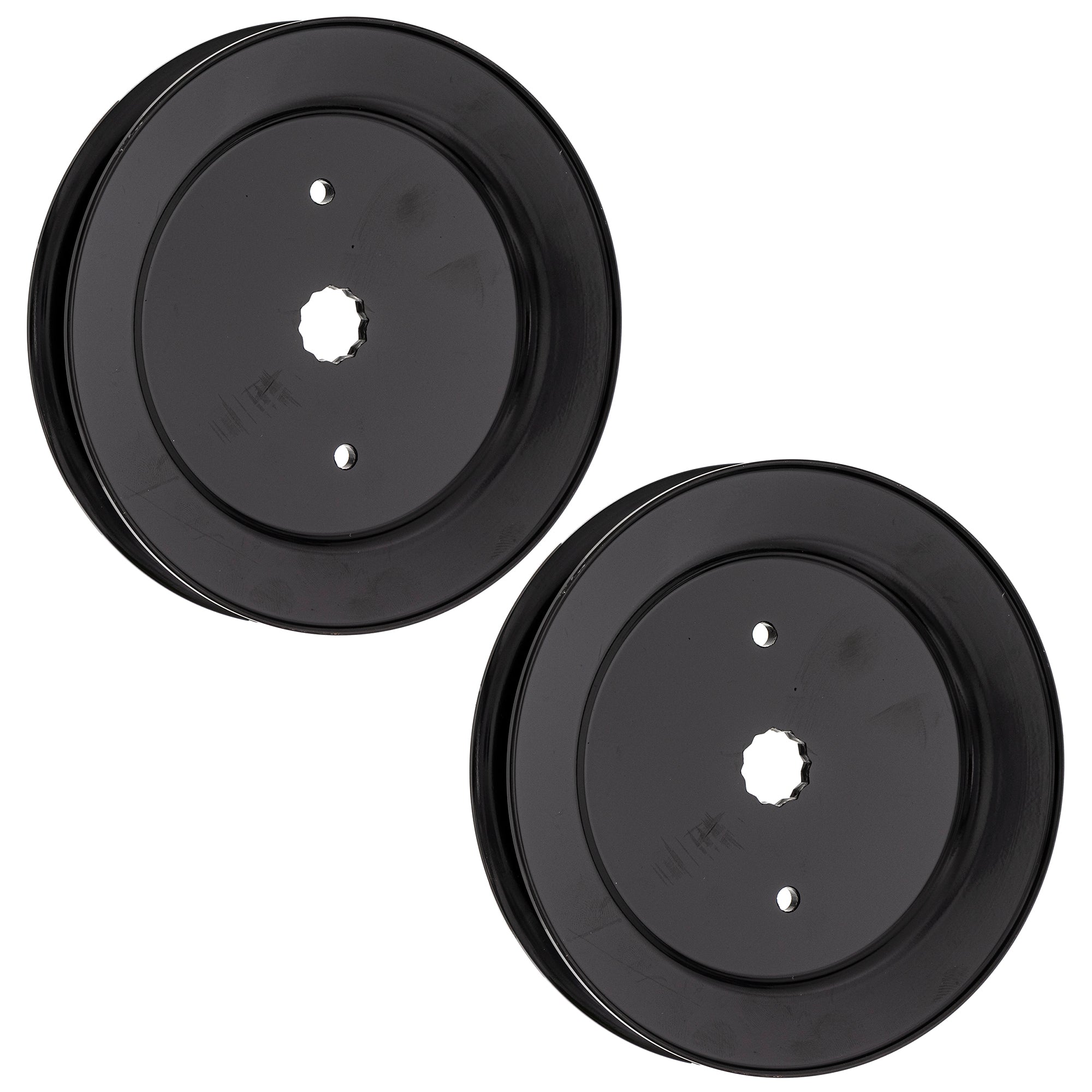 Deck Spindle Pulley Set 2-Pack for Stens Oregon MTD Cub Cadet Troy-Bilt Husqvarna Poulan 8TEN 810-CPL2223Y