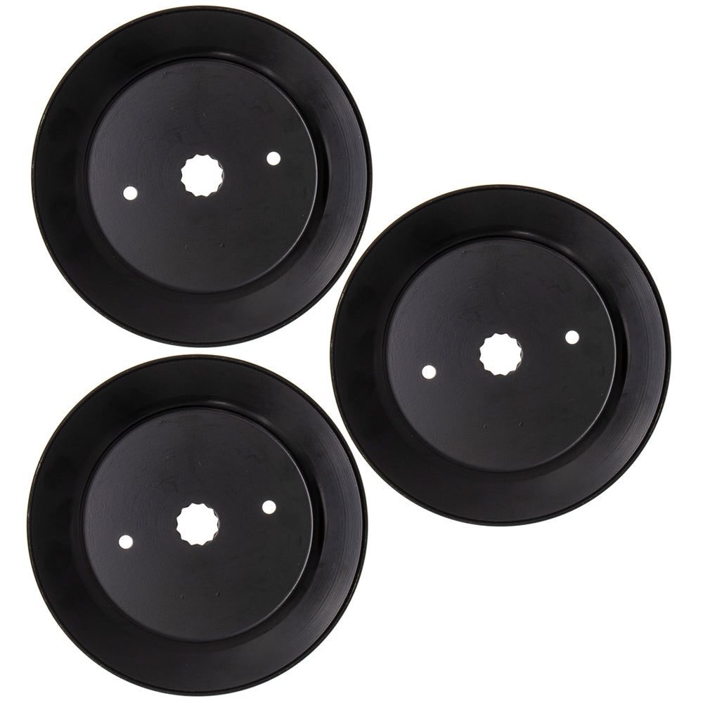 8TEN 810-CPL2223Y Deck Spindle Pulley Set 3-Pack for Stens Oregon